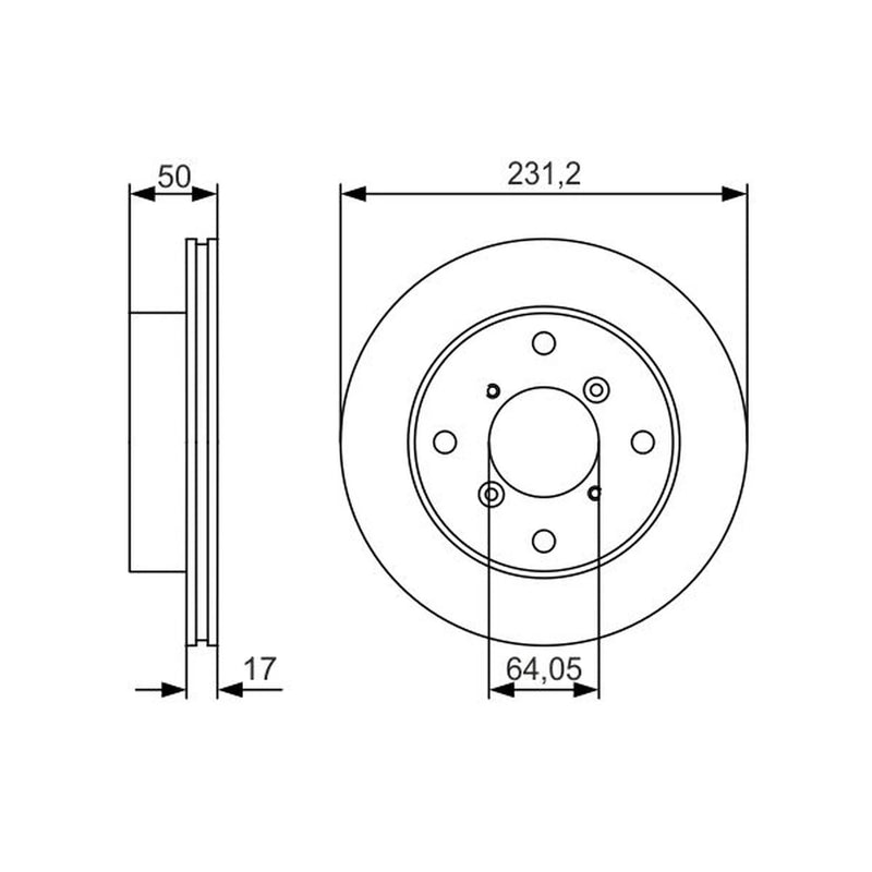 Bosch Front Brake Vented Discs & Pads fits Suzuki Swift 1989-2005 1.0 1.3