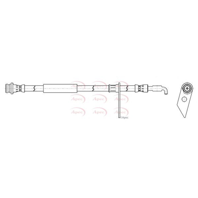 Apec Brake Hydraulic Hose Line Front Right fits Ford Mondeo V 2014-2022