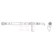 Apec Brake Hydraulic Hose Line Front Right HOS4472