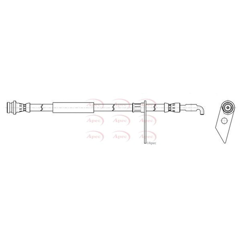 Apec Brake Hydraulic Hose Line Front Right HOS4472