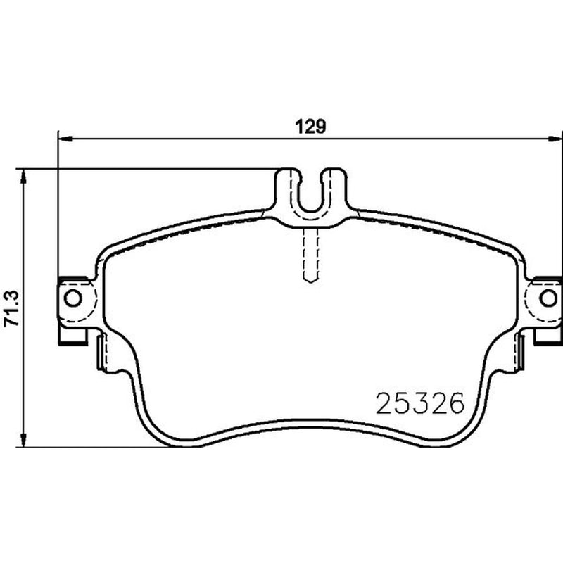 DON Front Brake Pad Set fits Mercedes-Benz A-Class 2012-2018