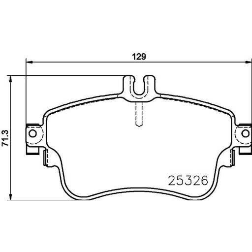 Mintex Front & Rear Brake Discs & Pads fits Mercedes-Benz B-Class Sports Tourer