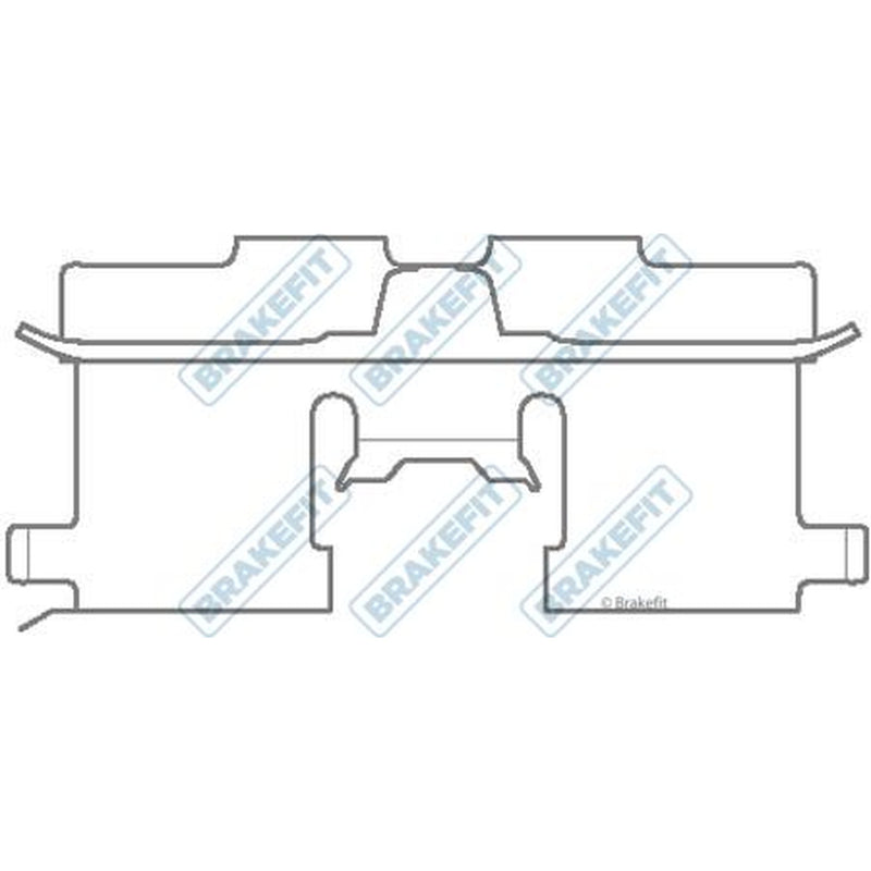 Apec Brake Pad Accessory Fitting Kit Rear fits Chevrolet Lacetti 2003-2013