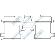 Apec Brake Pad Accessory Fitting Kit Rear BKT1083
