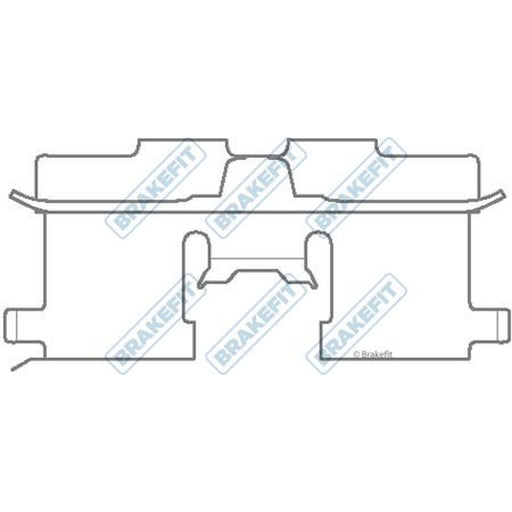 Apec Brake Pad Accessory Fitting Kit Rear fits Chevrolet Lacetti 2003-2013