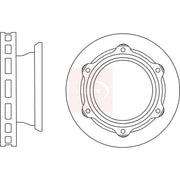 Apec Rear Brake Vented Discs & Pads fits Toyota Dyna Platform 2006 on 4.0