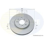 Comline Front & Rear Brake Discs & Pads fits Suzuki Swift III 2012-2017 1.6