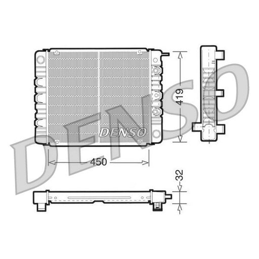 Denso Engine Radiator fits Volvo 240 1974-1993 2.0 2.1 2.3 2.7