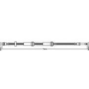 Borg & Beck Brake Hydraulic Hose Line Front Right BBH8616