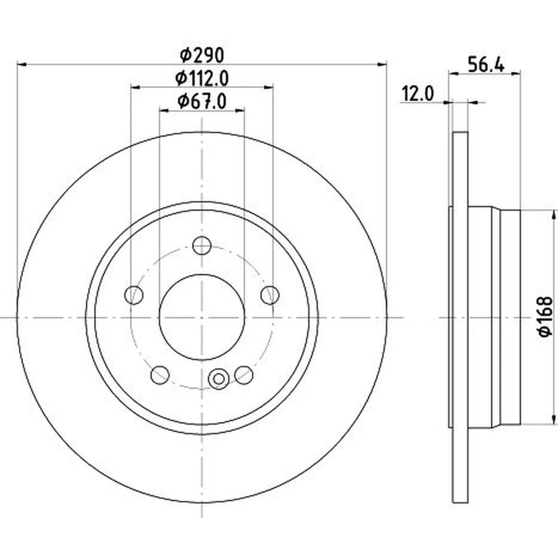DON Front & Rear Brake Discs & Pads fits Mercedes-Benz E-Class T-Model 1996-2003