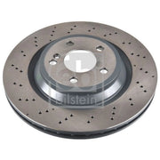 Febi 2 x Perforated/Vented Rear Brake Discs 174736