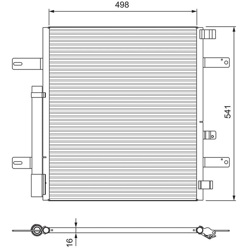 Valeo Air Conditioning Condenser 815061