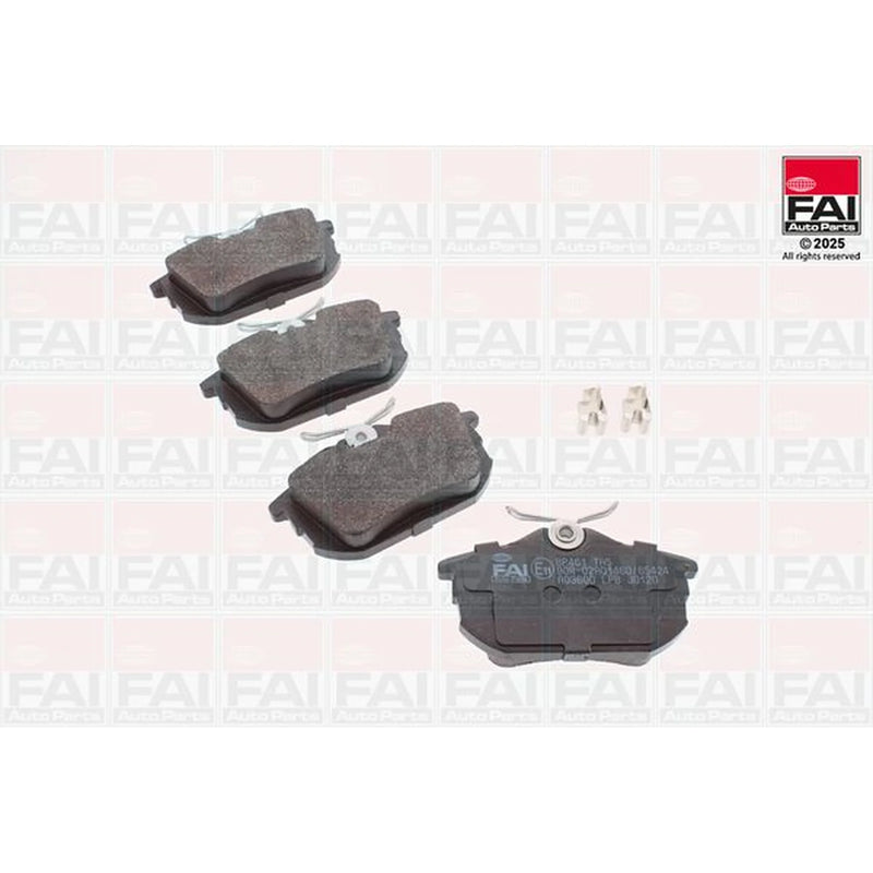 FAI Rear Brake Pad Set fits Mitsubishi Carisma 1995-2006 1.3 1.6 1.8 1.9
