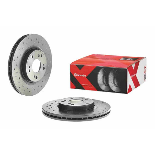Brembo Xtra 2 x / Brake Discs fits Honda Accord VIII 2008-2015 2.0 2.2 2.4