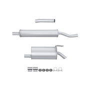 Hella End Silencer Rear fits Fiat Multipla 1999-2010 1.9