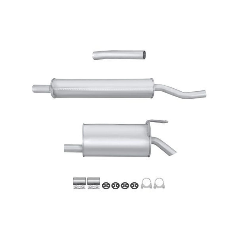 Hella End Silencer Rear fits Fiat Multipla 1999-2010 1.9