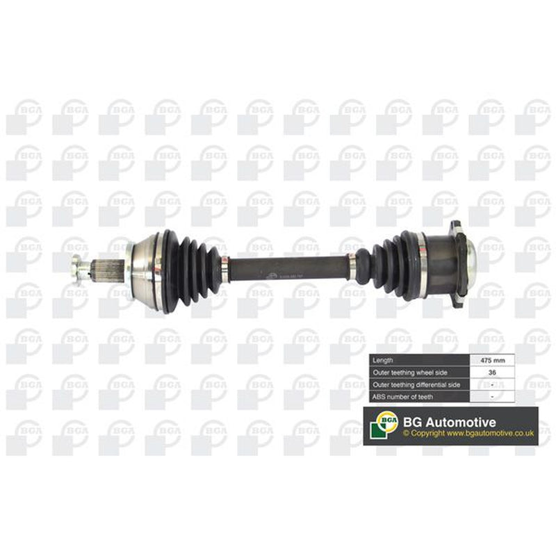 BGA CV Drive Shaft Driveshaft Front Left fits Seat Cordoba 2002-2009 1.4 1.9