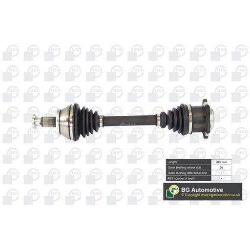 BGA CV Drive Shaft Driveshaft Front Left fits Seat Cordoba 2002-2009 1.4 1.9