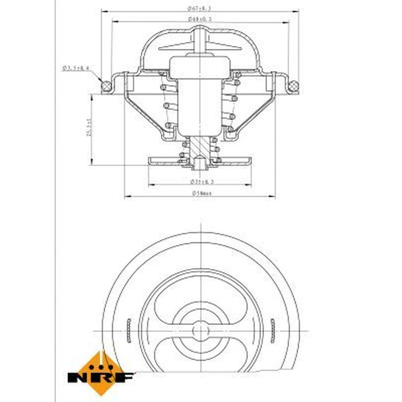 NRF Thermostat,Coolant 725096