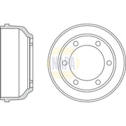 NAPA Brake Drum Assembly Rear NDR1034
