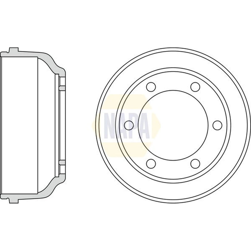 NAPA Brake Drum Assembly Rear NDR1034