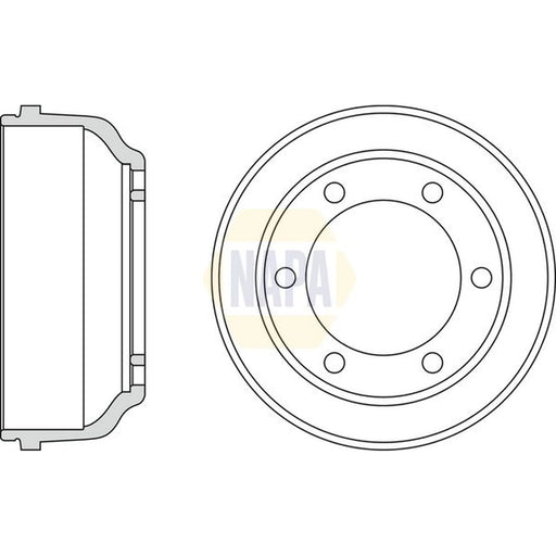 NAPA Brake Drum Assembly Rear NDR1034