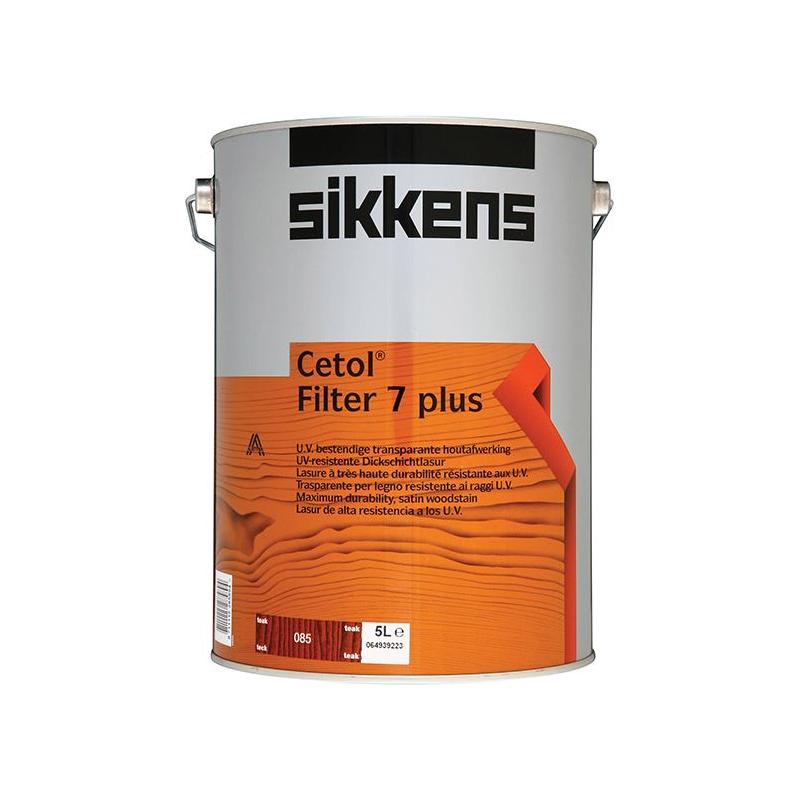Sikkens Cetol Filter 7 Plus Translucent Woodstain Teak 5 litre Sikkens - Town Tools