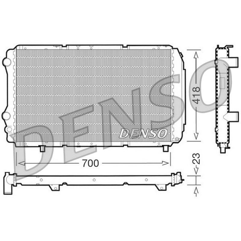 Denso Engine Radiator fits Fiat Ducato 1989-2002 1.9 2.0
