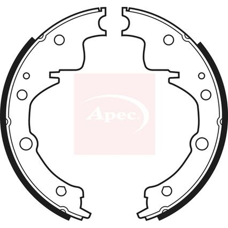 Apec Brake Shoe Set Axle Kit fits Ldv Convoy 1996-2009 2.0 2.4 2.5