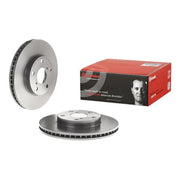 Brembo 2 x Internally Vented Brake Discs fits Toyota Rav 4 2000-2005 1.8 2.0
