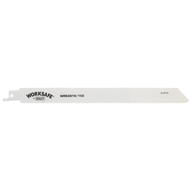 Sealey Reciprocating Saw Blade Metal 150mm 18tpi Pack of 5 WRS3014/150 Sealey - Dynamic Drive