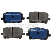 Borg & Beck Front & Rear Brake Discs & Pads fits Toyota Previa 2000-2006 2.0 2.4