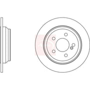 Apec Rear Brake Solid Discs & Pads fits Mercedes-Benz S-Class 1998-2005