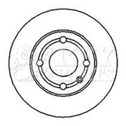 Key Parts Rear Brake Solid Discs & Pads fits Seat Ibiza 1996-2002 1.6 1.8