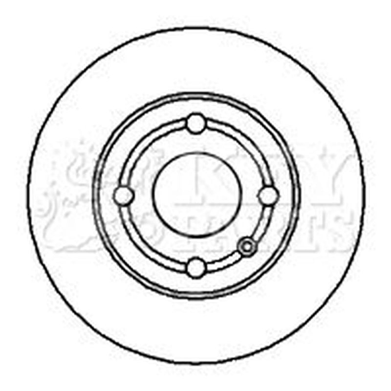 Key Parts Rear Brake Solid Discs & Pads fits Seat Ibiza 1996-2002 1.6 1.8