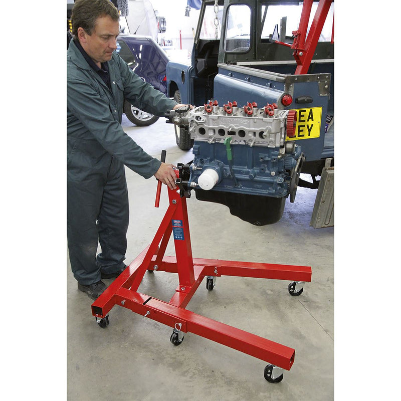 Sealey Folding Engine Stand 900kg ES900F Sealey - Dynamic Drive