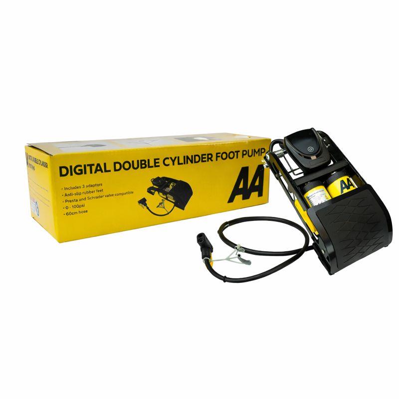 AA Digital Double Cylinder Barrel Foot Pump - image 1