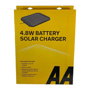 AA 4.8W XL 12V Car Van Caravan Solar Panel Trickle Battery Charger Power Supply AA - Dynamic Drive