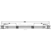 Borg & Beck Brake Hydraulic Hose Line Rear Right BBH7917