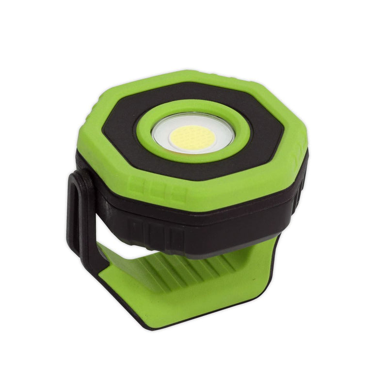 Sealey Rechargeable Pocket Floodlight with Magnet 360 7W COB LED Green Sealey - Dynamic Drive