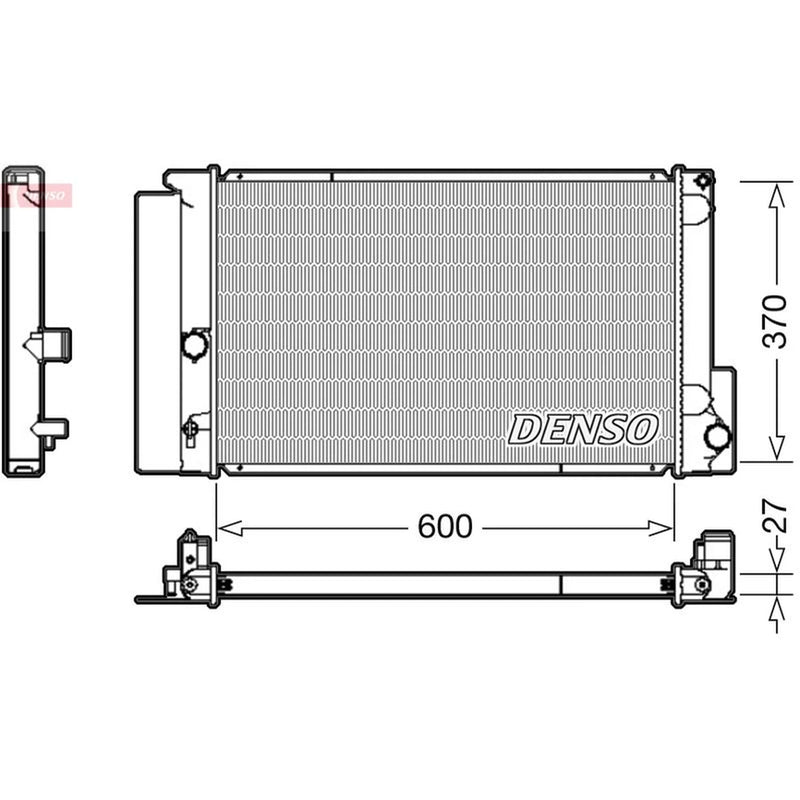 Denso Engine Radiator fits Toyota Verso 2009-2018 1.8
