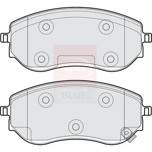 Apec Front Brake Pad Set fits Mercedes-Benz X-Class 2017-2020