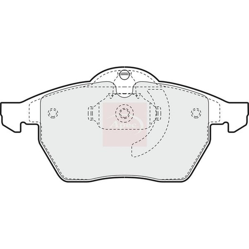 Apec Front Brake Pad Set fits Opel Calibra A 1993-1997 2.5