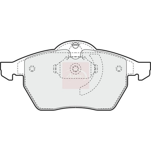 Apec Front Brake Pad Set fits Opel Calibra A 1993-1997 2.5