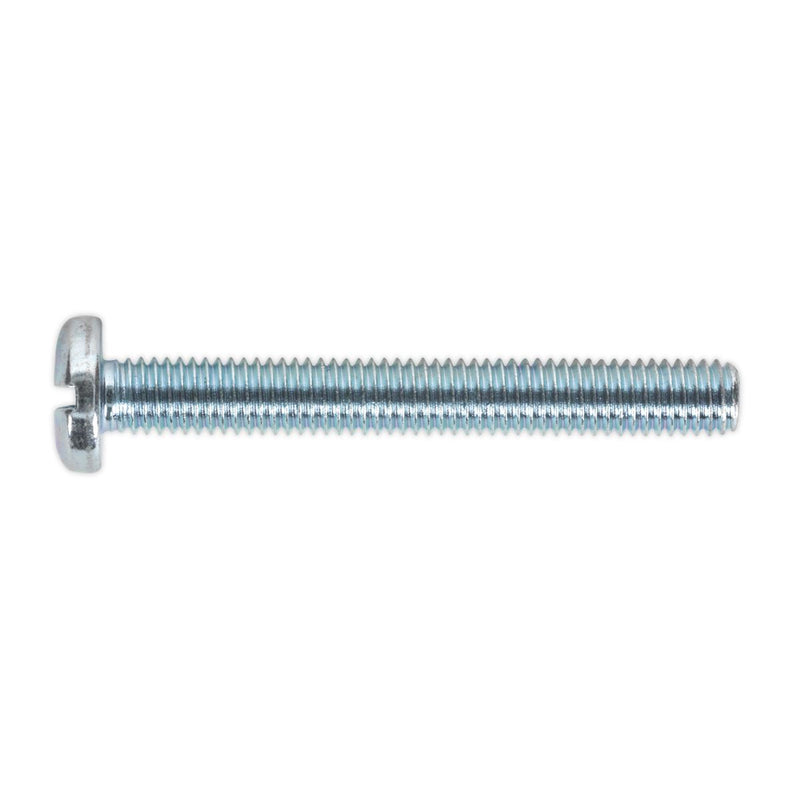 Sealey Machine Screw M5 x 50mm Pan Head Slot Zinc DIN 85 Pack of 50 MSS550 Sealey  - Dynamic Drive