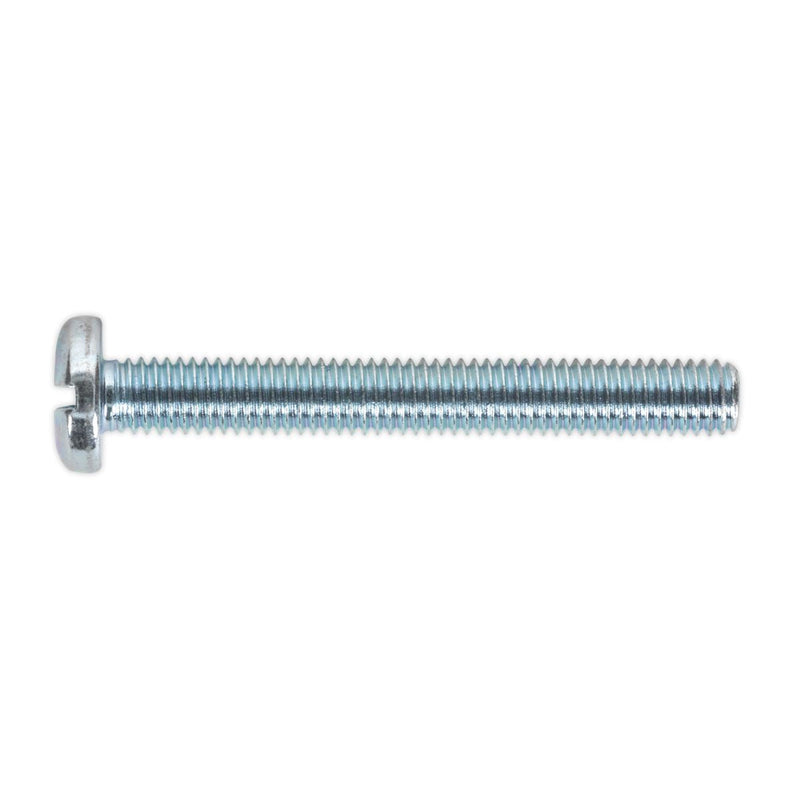 Sealey Machine Screw M5 x 50mm Pan Head Slot Zinc Pack of 50 MSS550 Sealey - Dynamic Drive