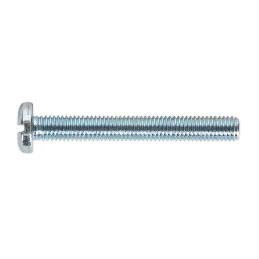 Sealey Machine Screw M5 x 50mm Pan Head Slot Zinc Pack of 50 MSS550 Sealey - Dynamic Drive
