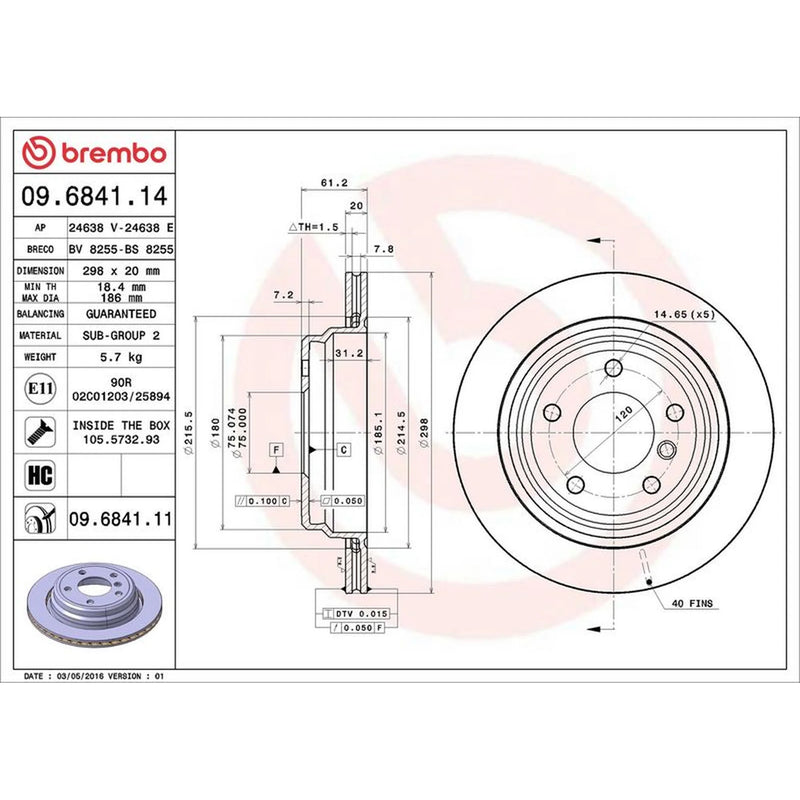 Brembo Front & Rear Brake Discs & Pads fits BMW 5 1996-1998