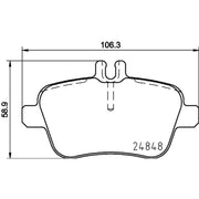 Mintex Front & Rear Brake Discs & Pads fits Mercedes-Benz Gla-Class 2013-2019