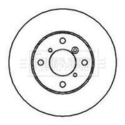 Borg & Beck Front Brake Vented Discs & Pads fits Suzuki Baleno 1996-2002 1.8